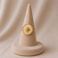 Bague Médaille Étoile Dorée