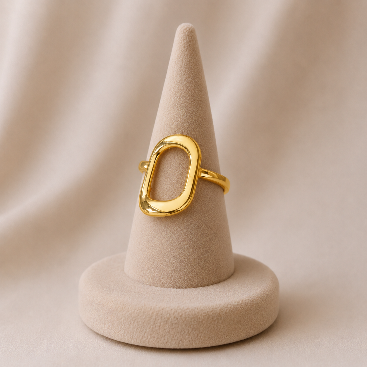 Bague Géométrique Dorée